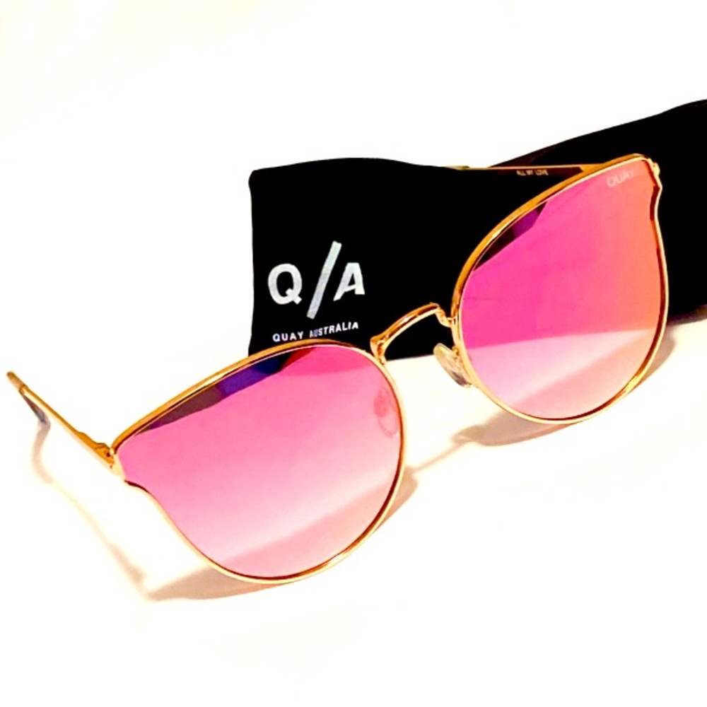 Quay Australia Rose Gold Sunglasses